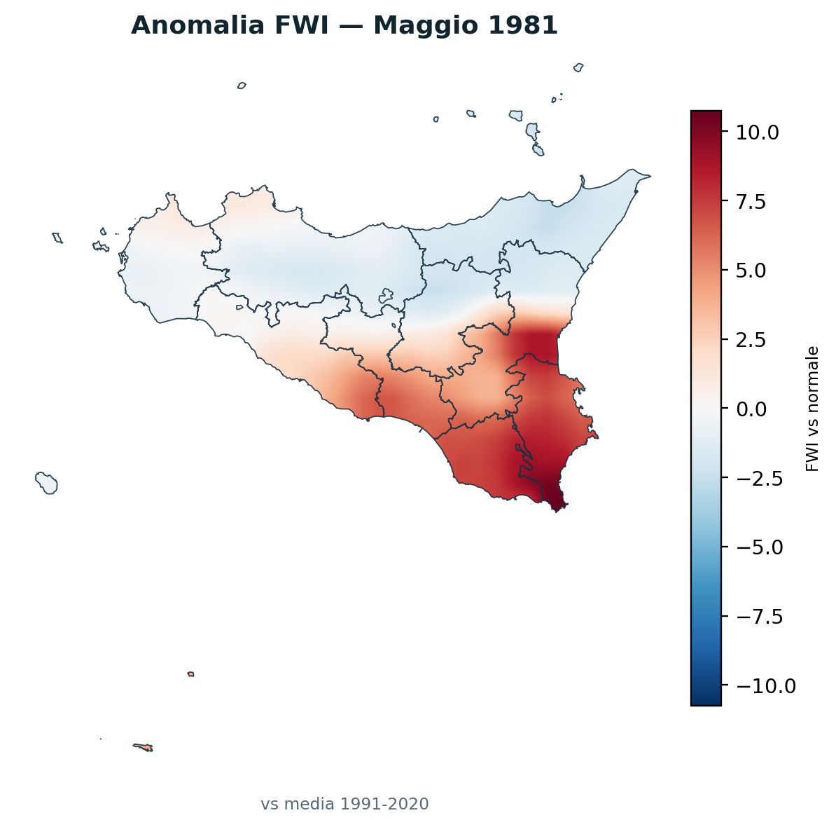 Anomalia vs normale Maggio 1981