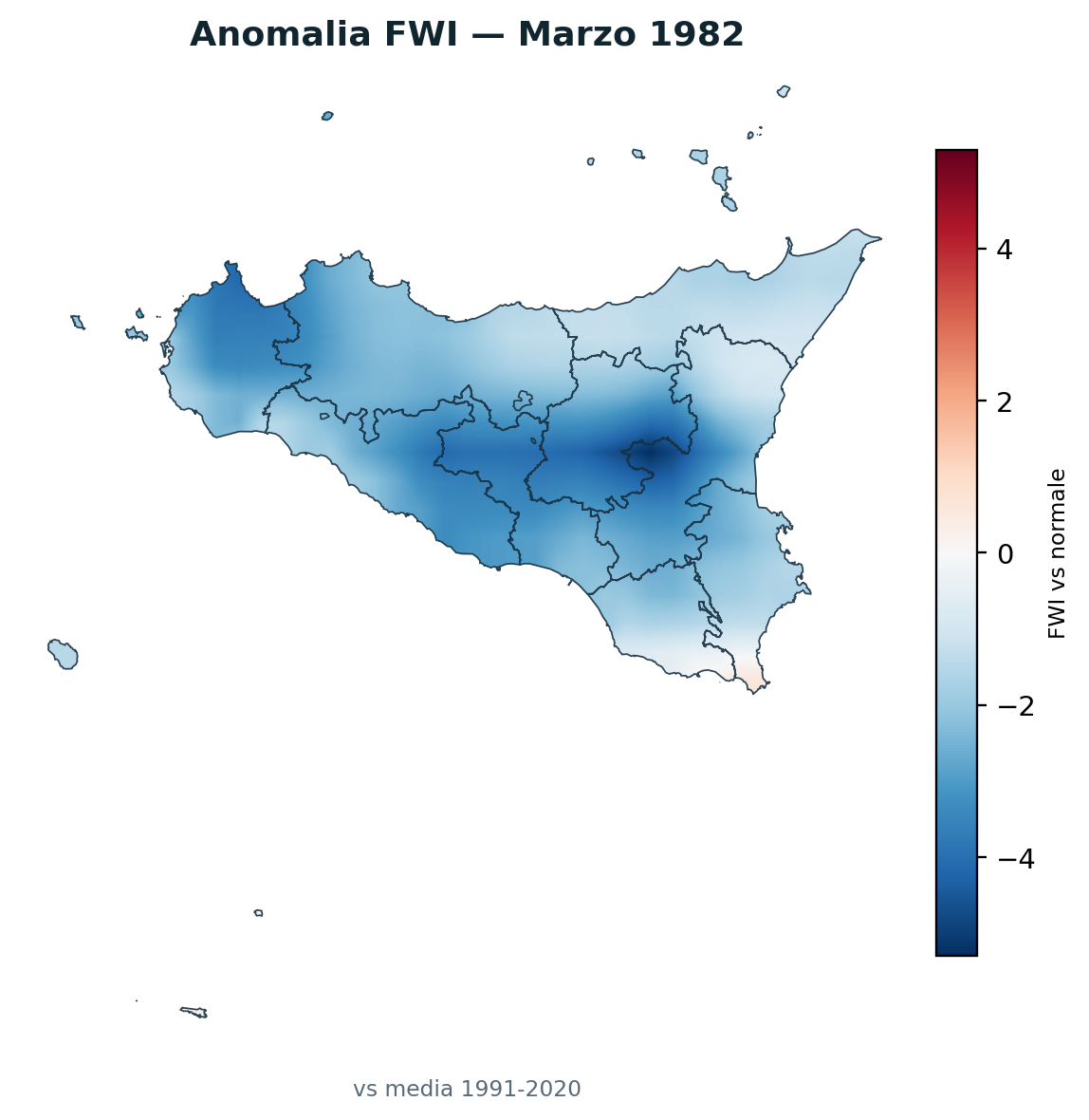 Anomalia vs normale Marzo 1982
