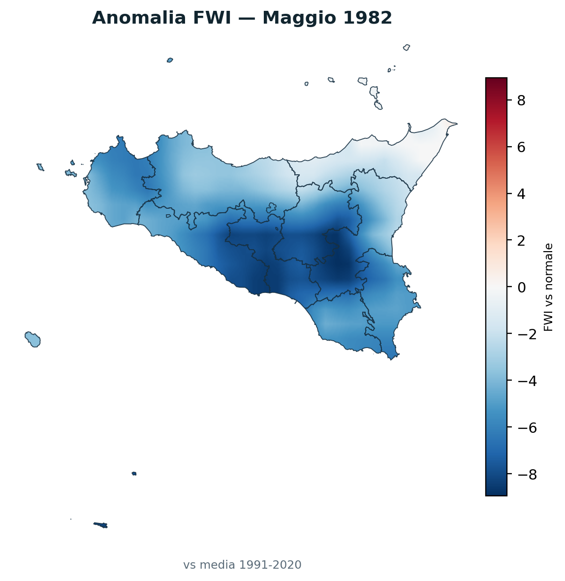 Anomalia vs normale Maggio 1982