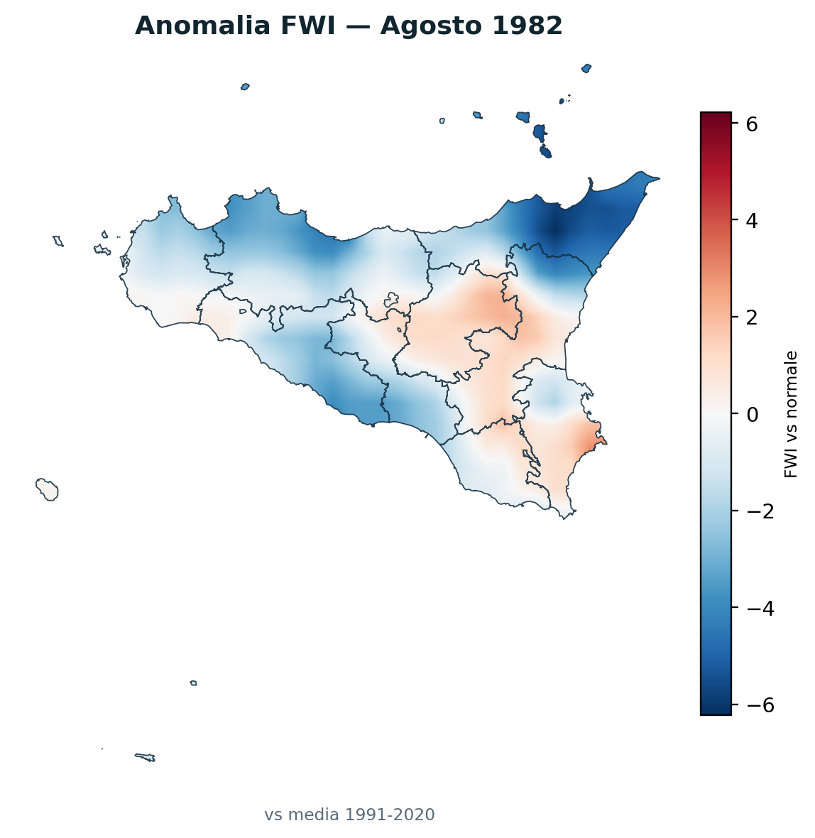 Anomalia vs normale Agosto 1982