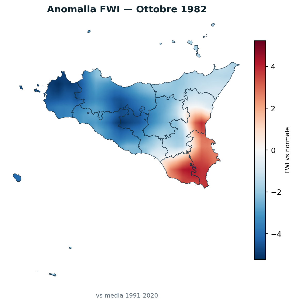 Anomalia vs normale Ottobre 1982