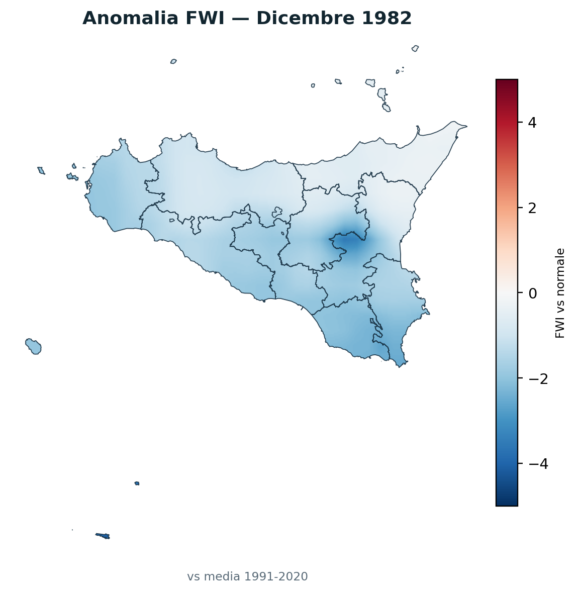 Anomalia vs normale Dicembre 1982