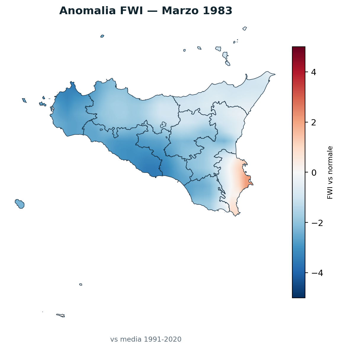 Anomalia vs normale Marzo 1983