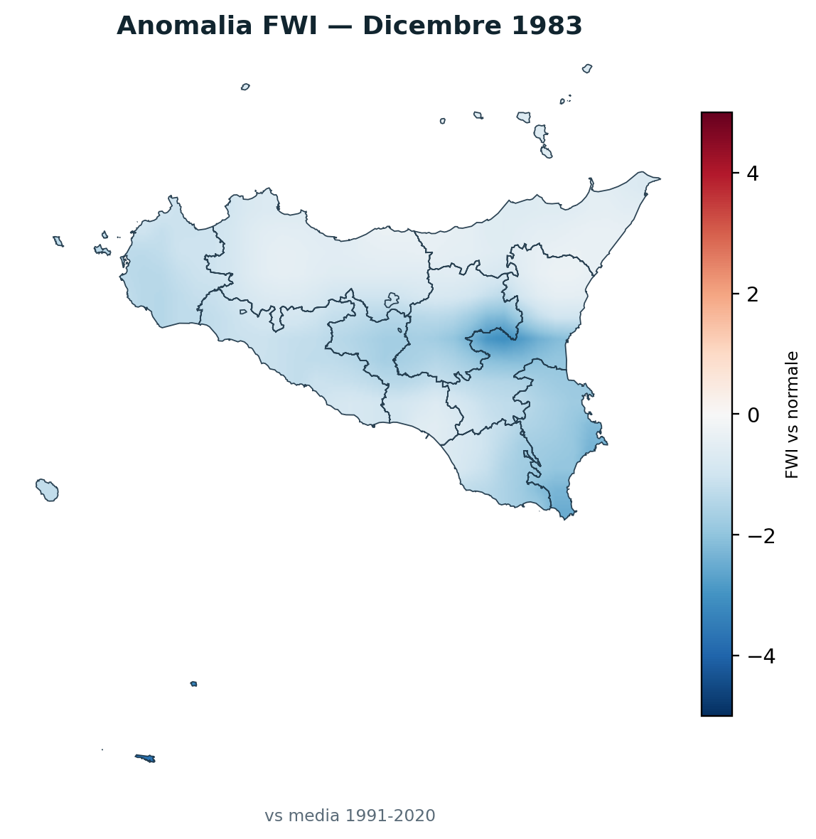 Anomalia vs normale Dicembre 1983