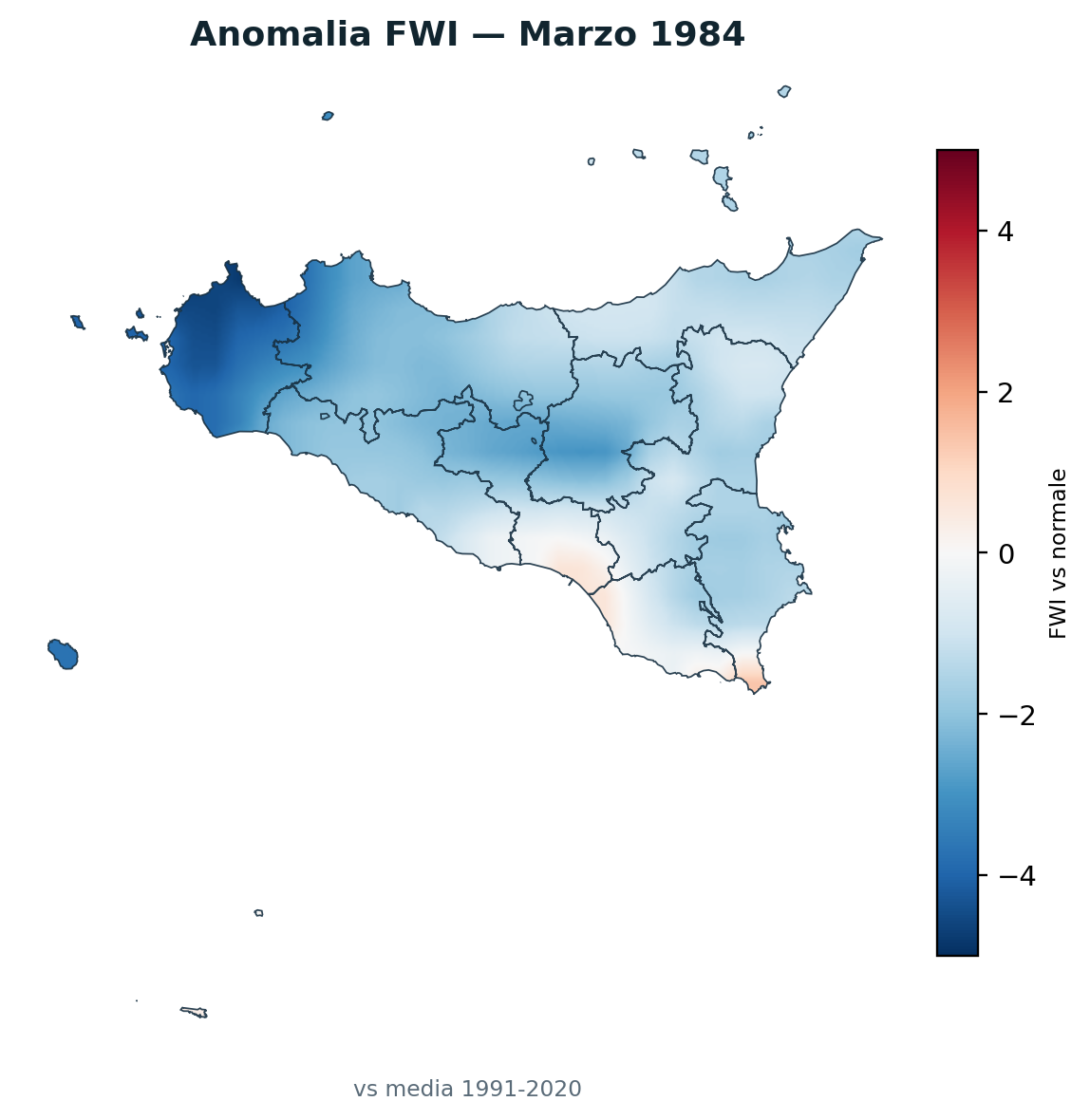 Anomalia vs normale Marzo 1984
