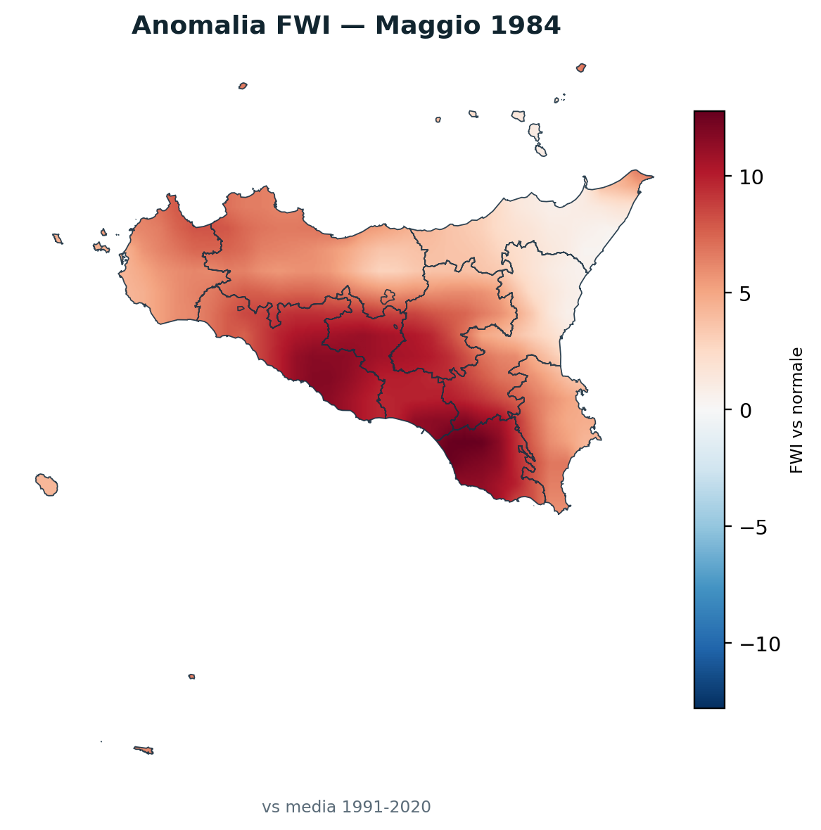 Anomalia vs normale Maggio 1984