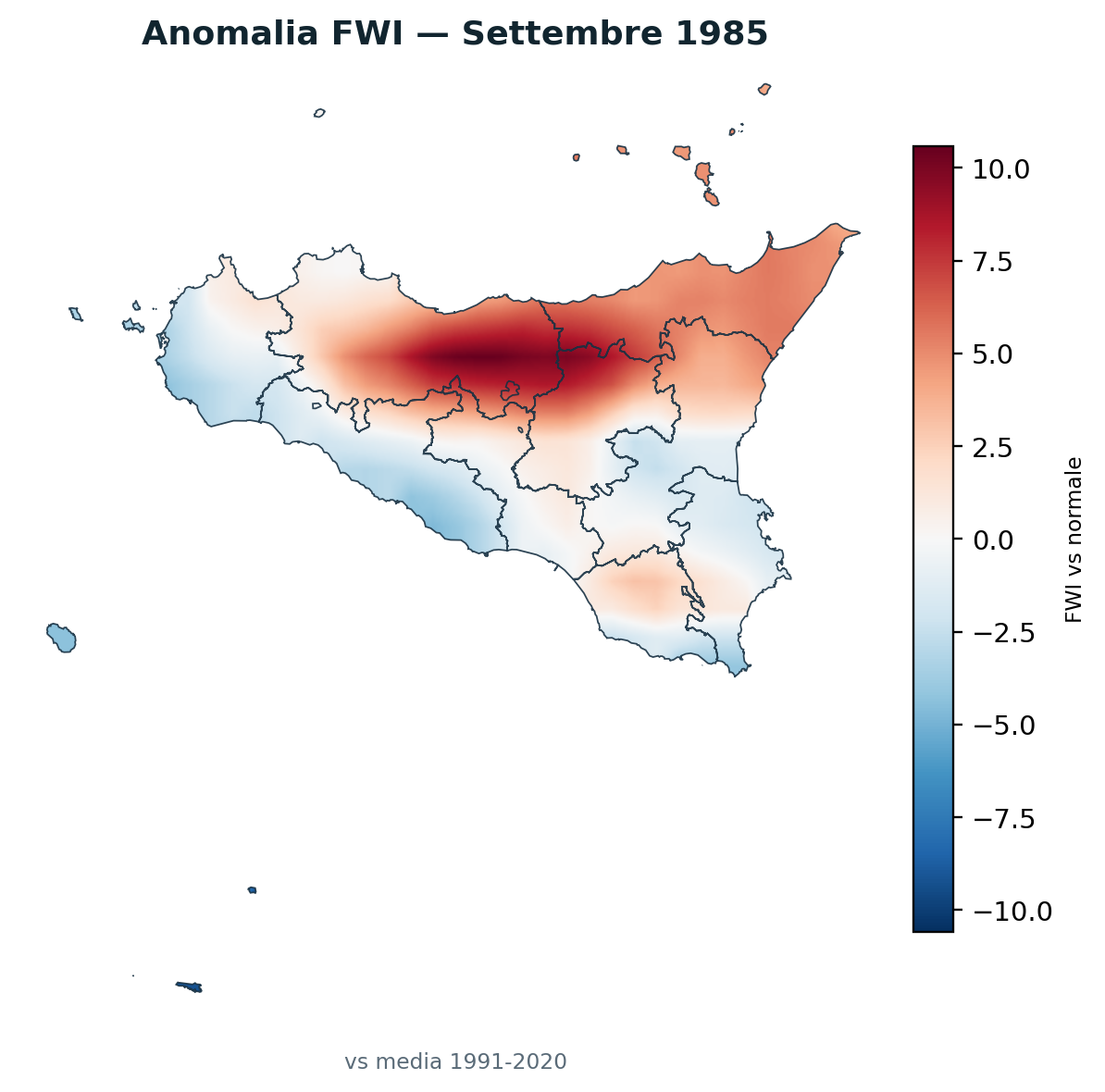 Anomalia vs normale Settembre 1985