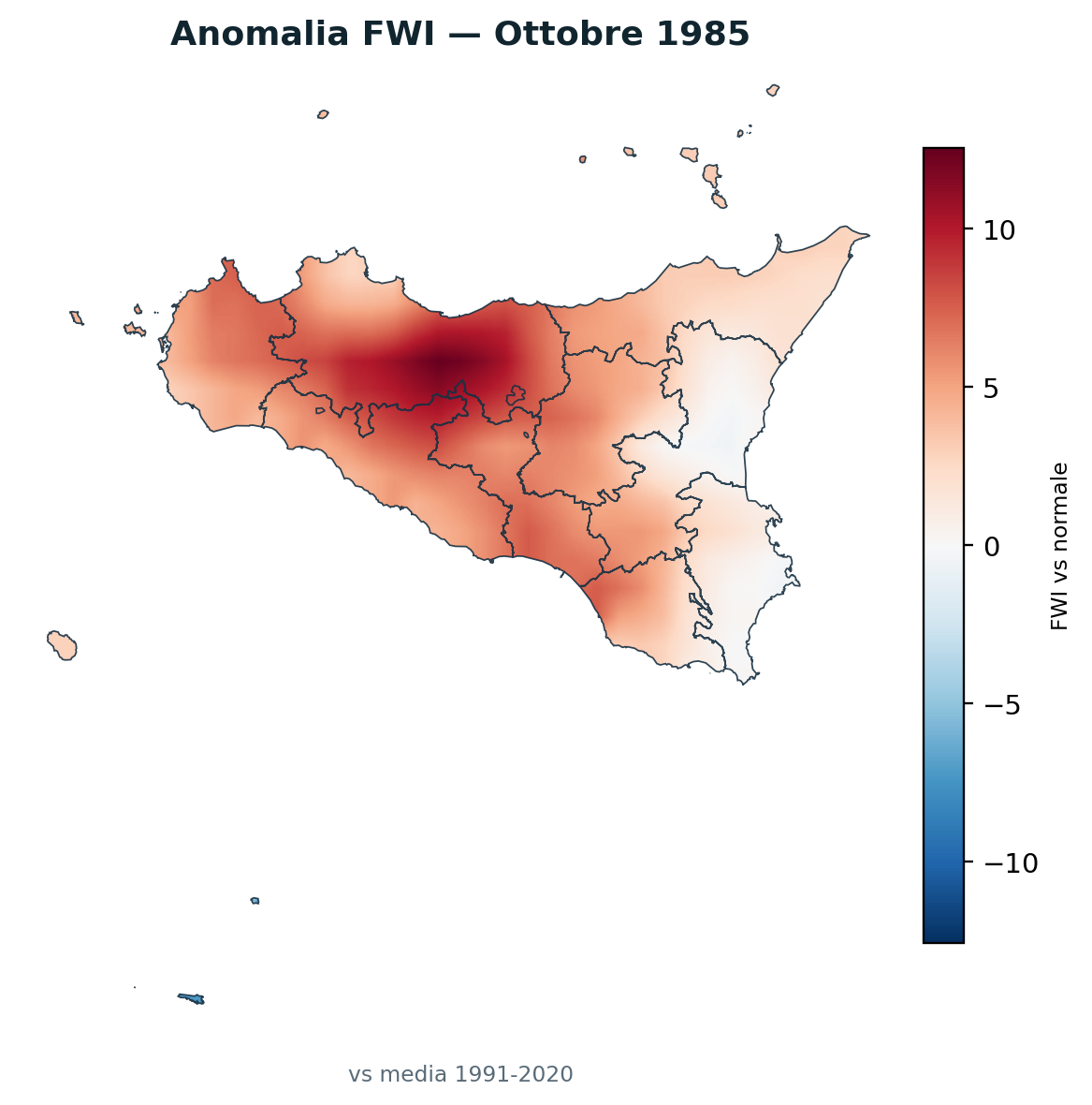 Anomalia vs normale Ottobre 1985