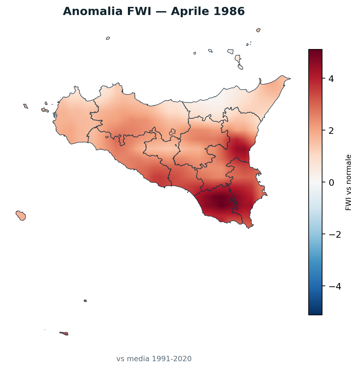Anomalia vs normale Aprile 1986