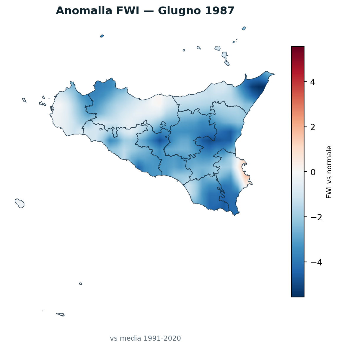 Anomalia vs normale Giugno 1987