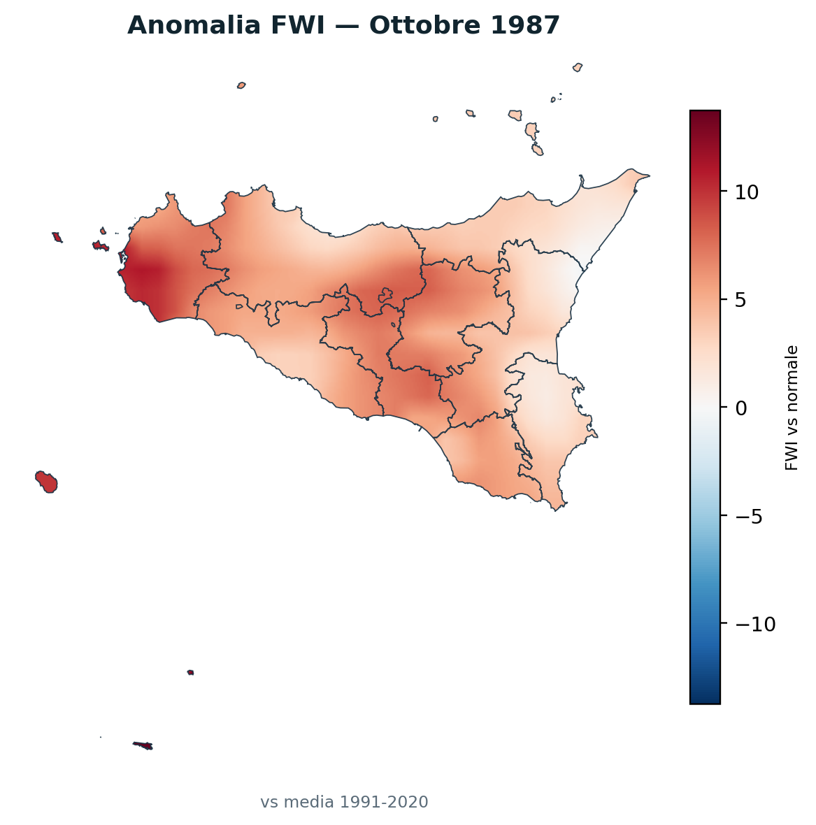 Anomalia vs normale Ottobre 1987