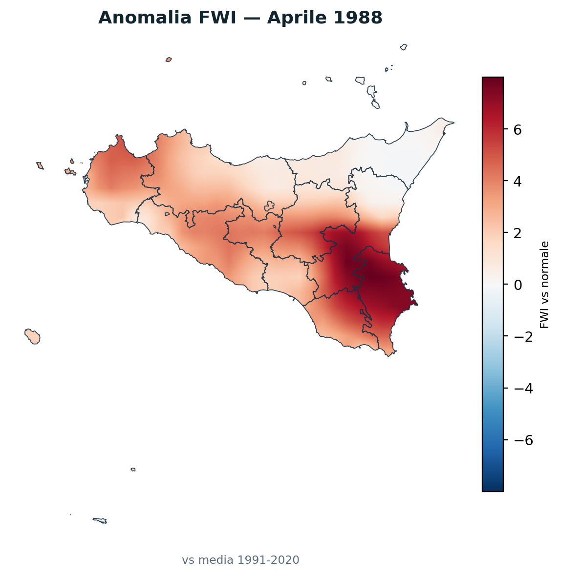 Anomalia vs normale Aprile 1988