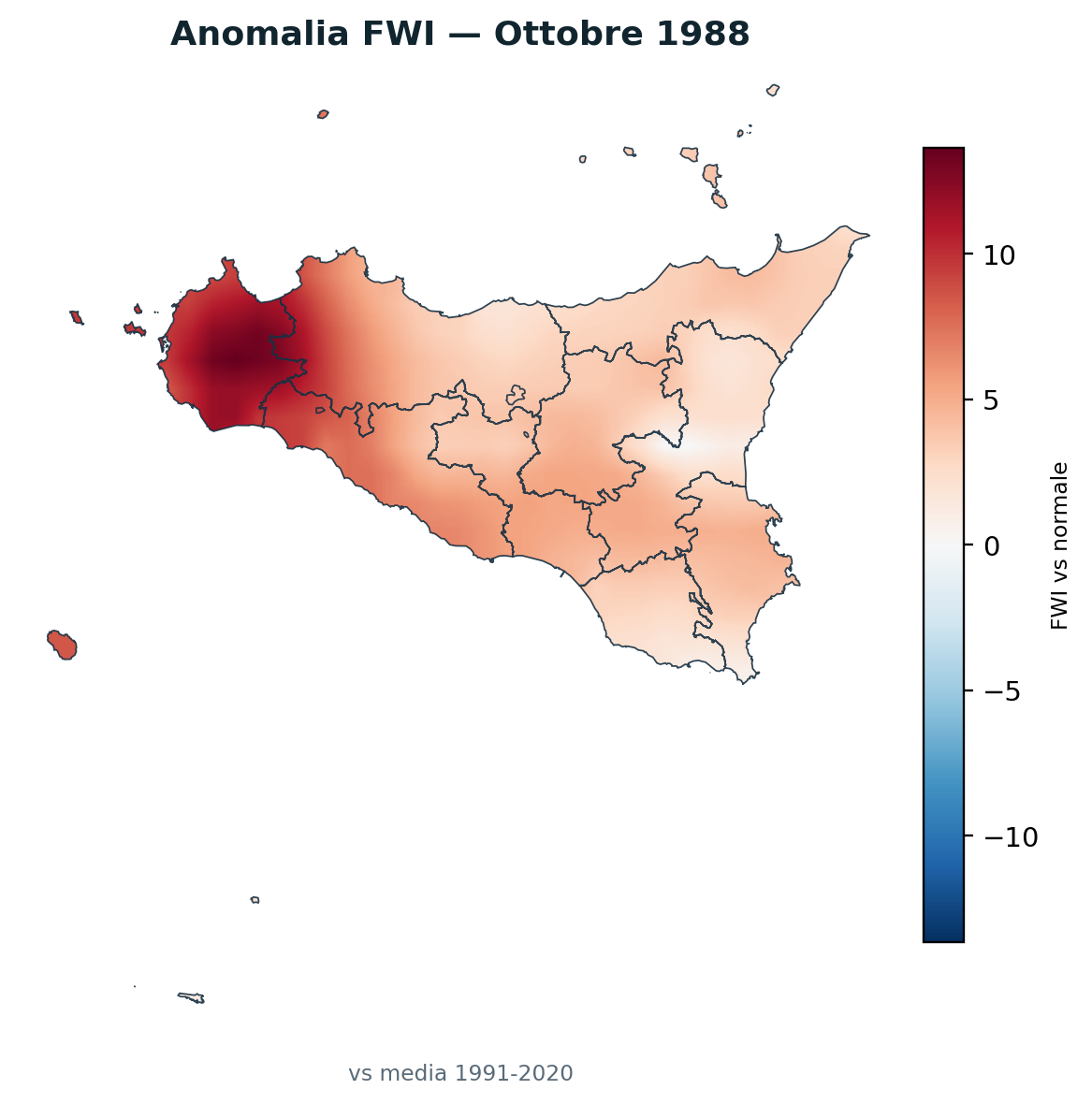 Anomalia vs normale Ottobre 1988