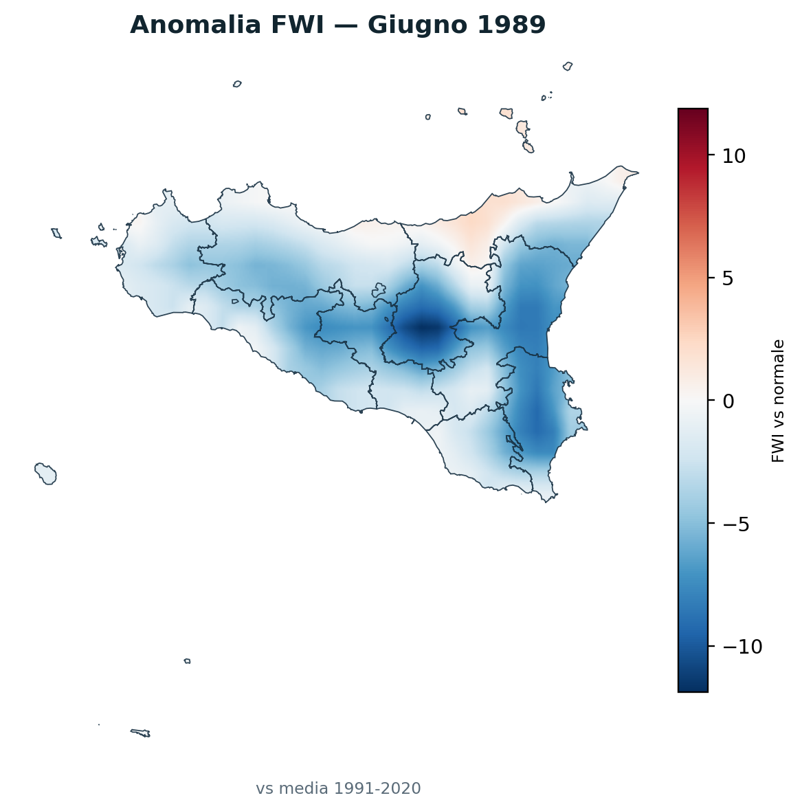 Anomalia vs normale Giugno 1989