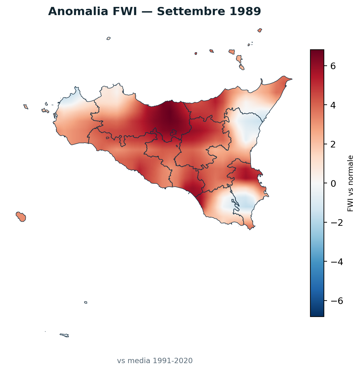 Anomalia vs normale Settembre 1989