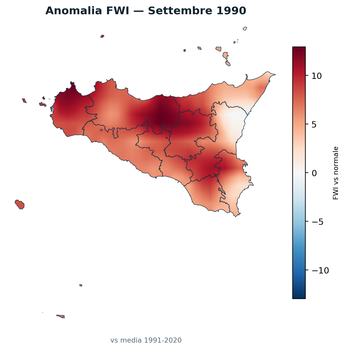 Anomalia vs normale Settembre 1990