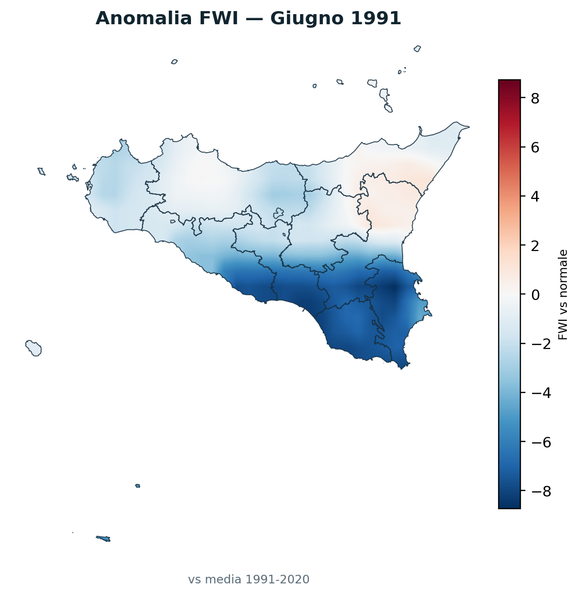 Anomalia vs normale Giugno 1991