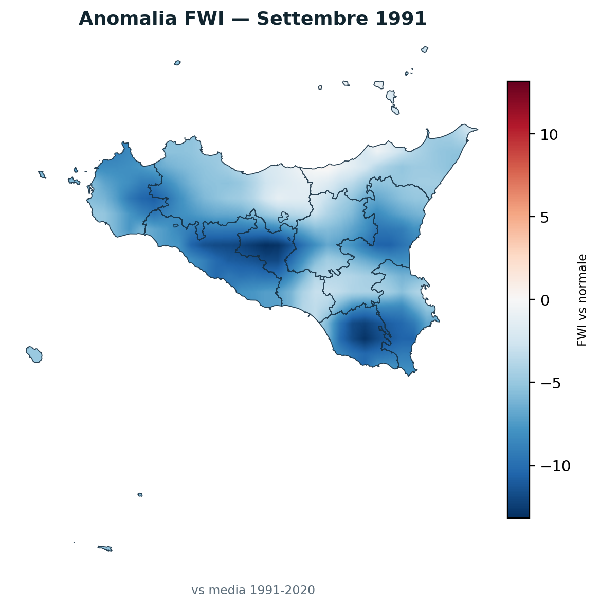 Anomalia vs normale Settembre 1991