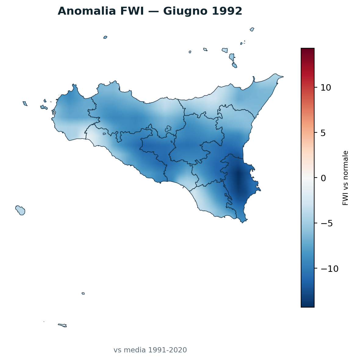 Anomalia vs normale Giugno 1992