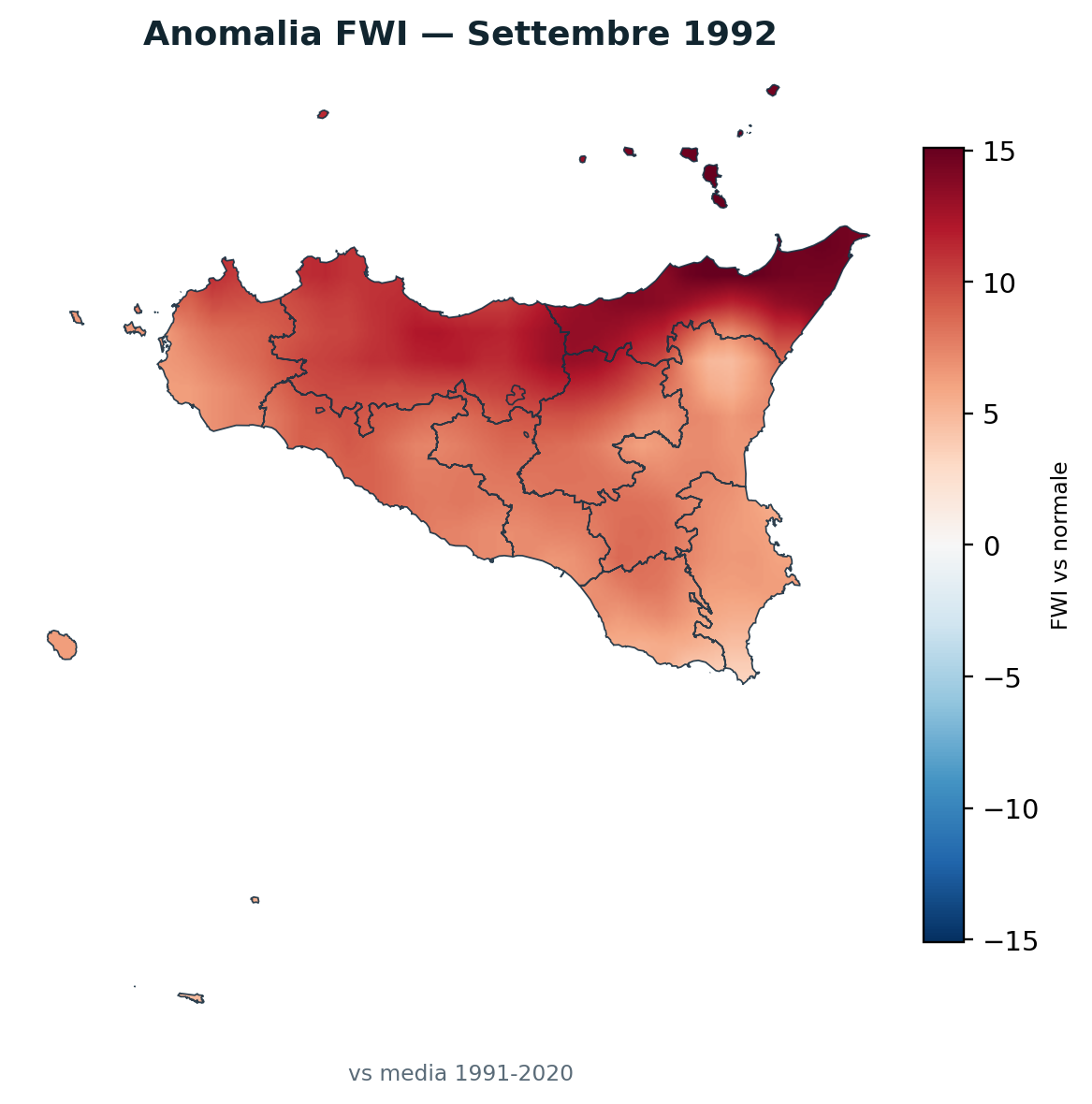 Anomalia vs normale Settembre 1992