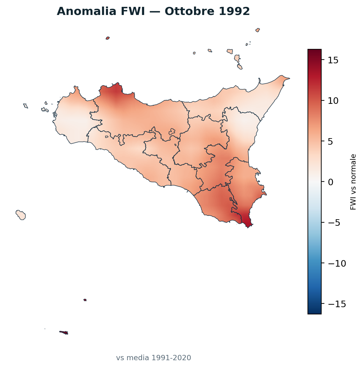 Anomalia vs normale Ottobre 1992