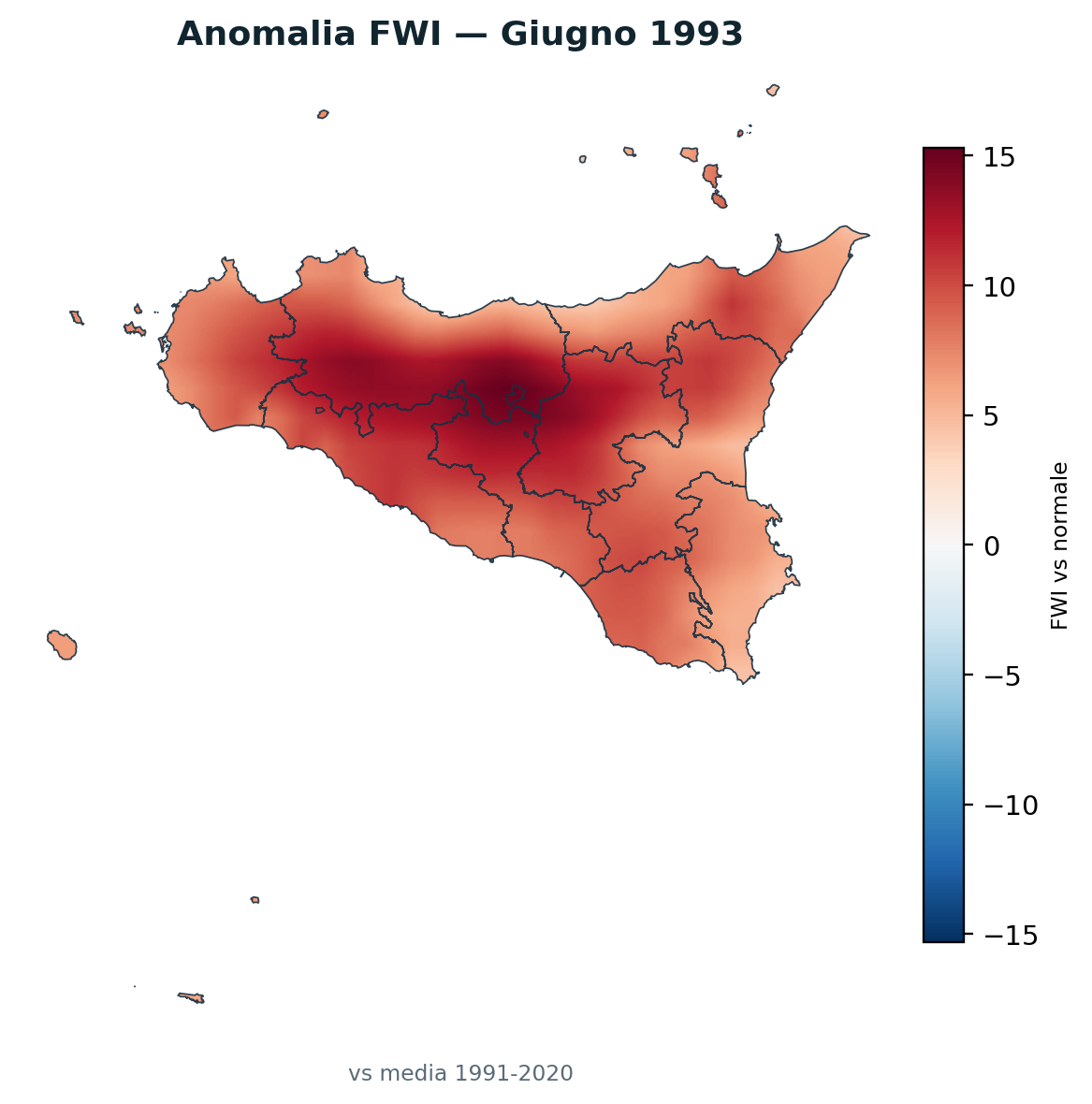 Anomalia vs normale Giugno 1993