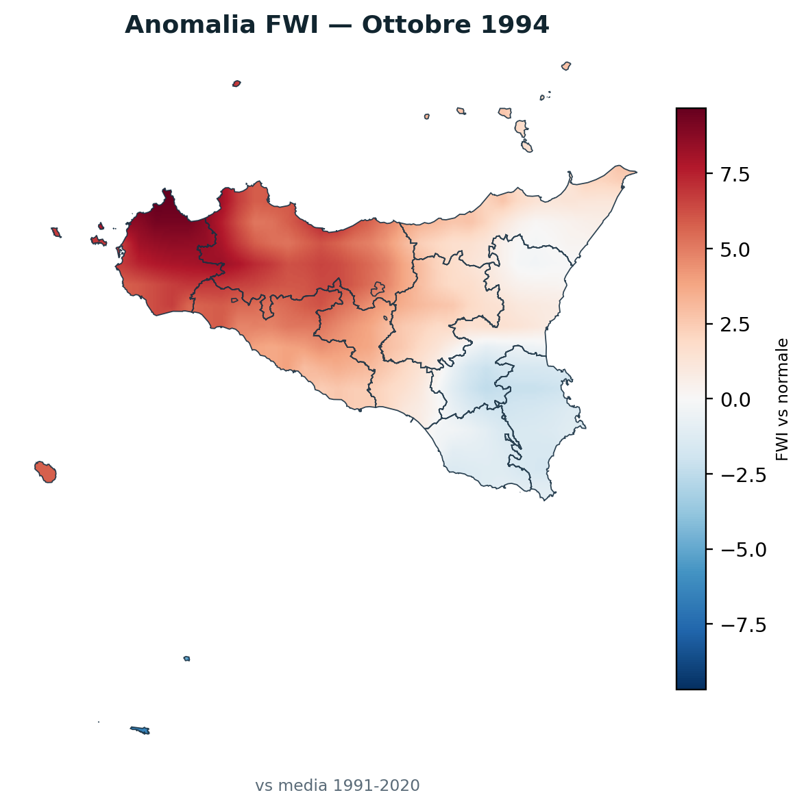 Anomalia vs normale Ottobre 1994