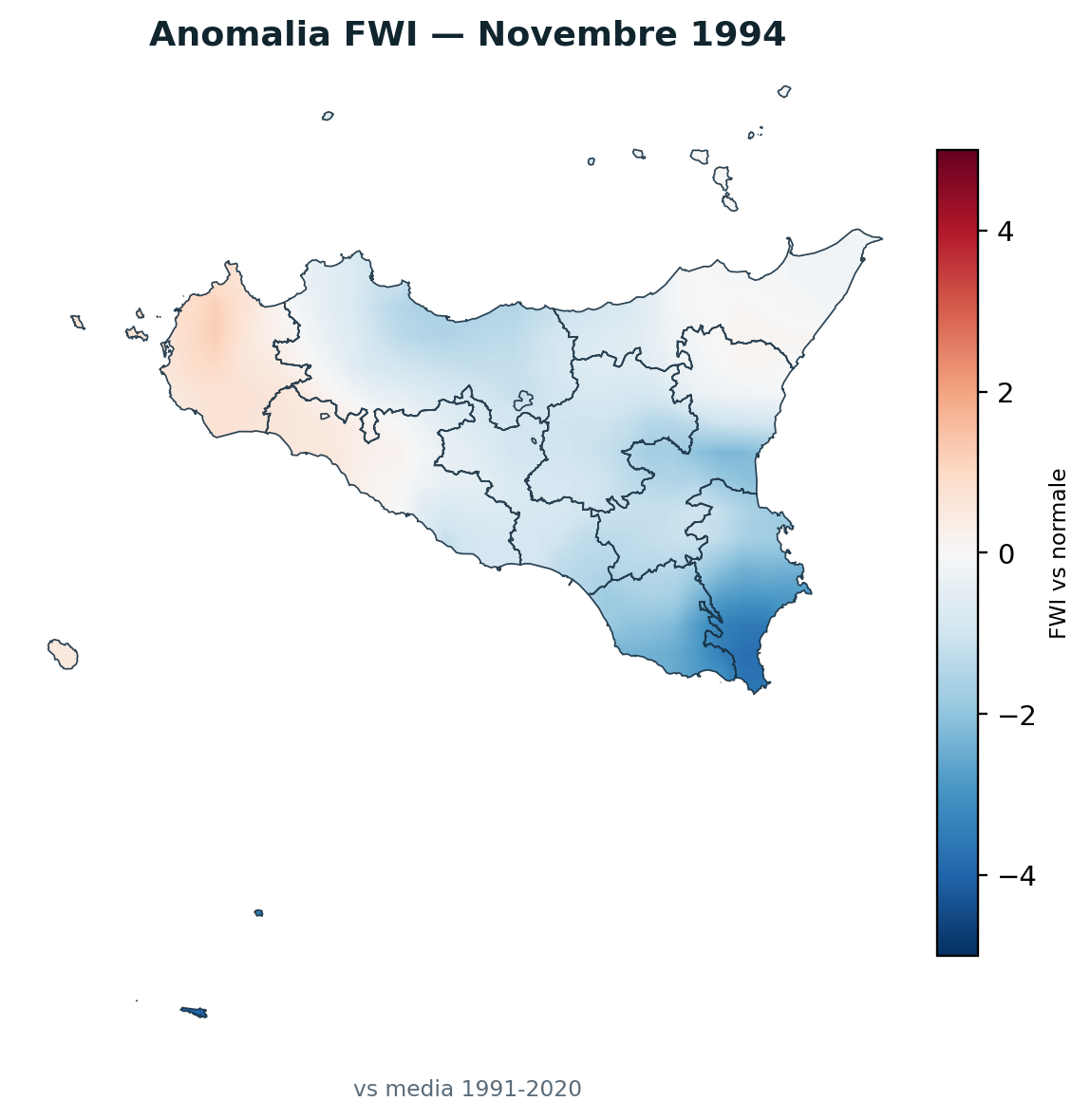 Anomalia vs normale Novembre 1994