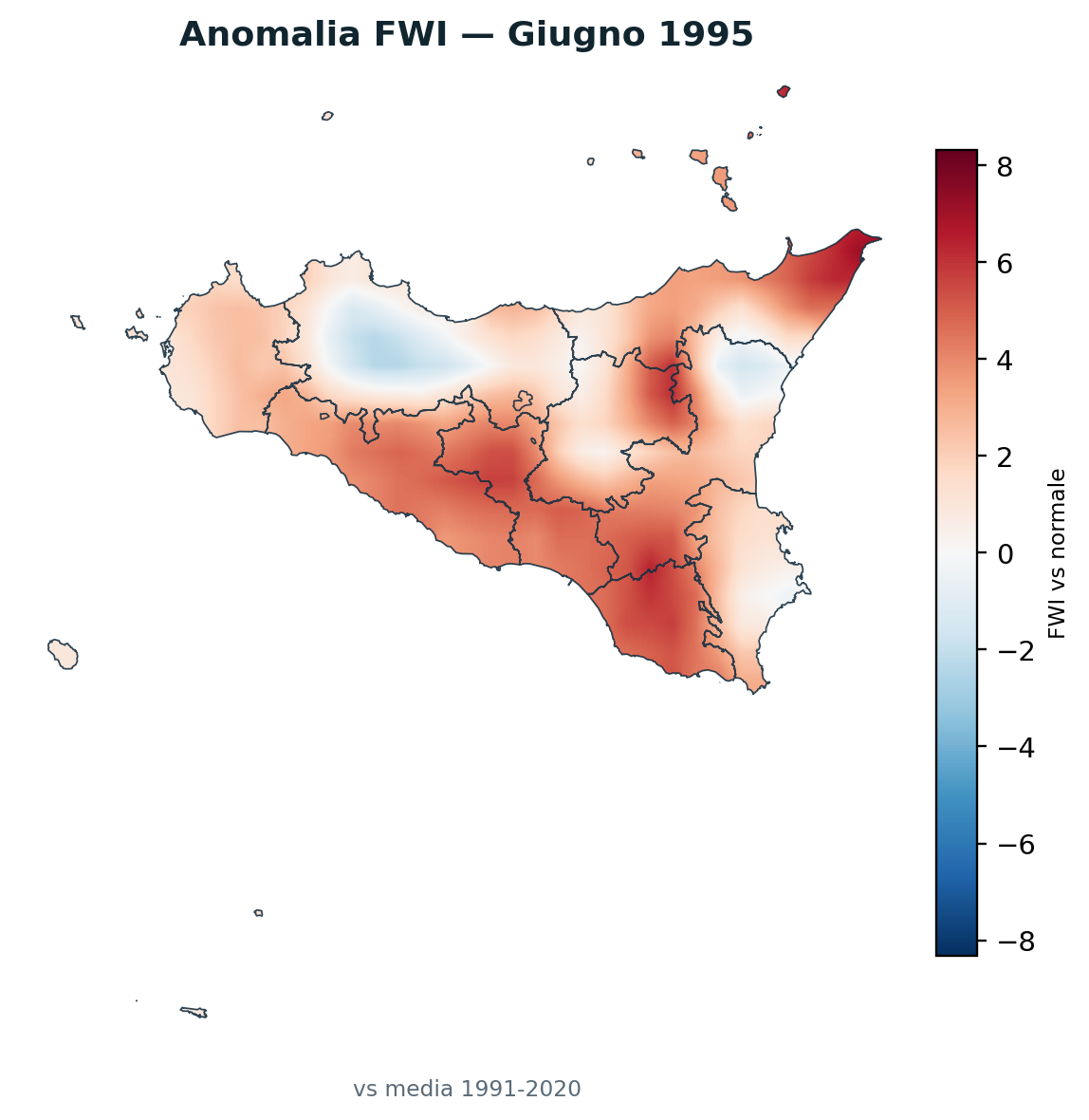 Anomalia vs normale Giugno 1995