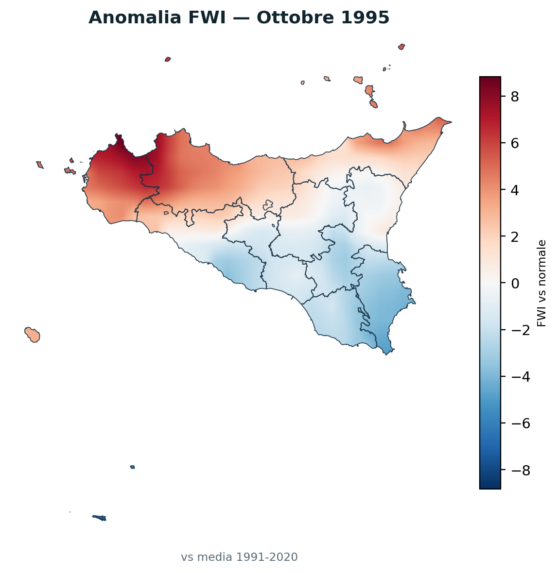Anomalia vs normale Ottobre 1995
