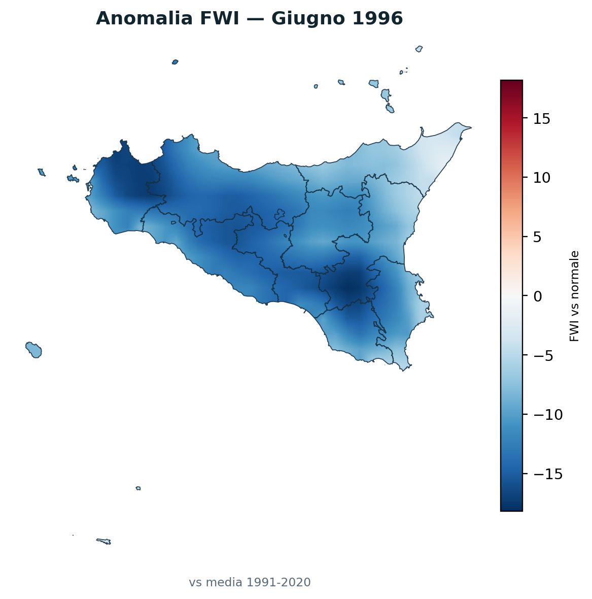 Anomalia vs normale Giugno 1996