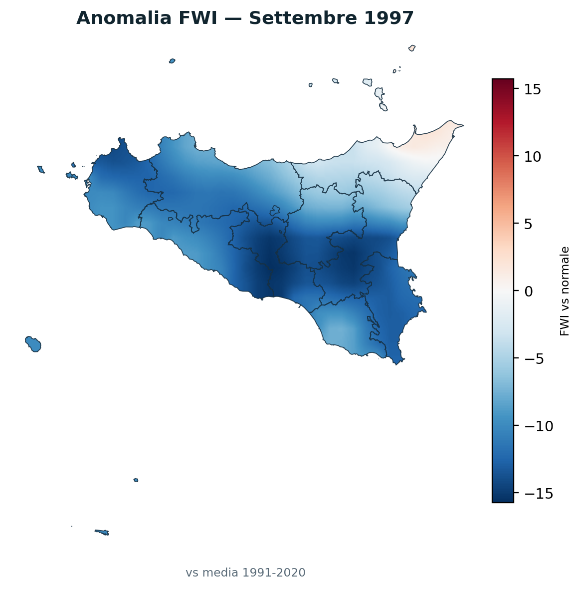 Anomalia vs normale Settembre 1997