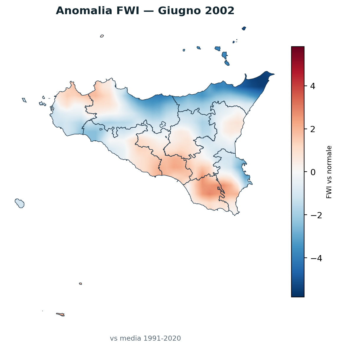 Anomalia vs normale Giugno 2002
