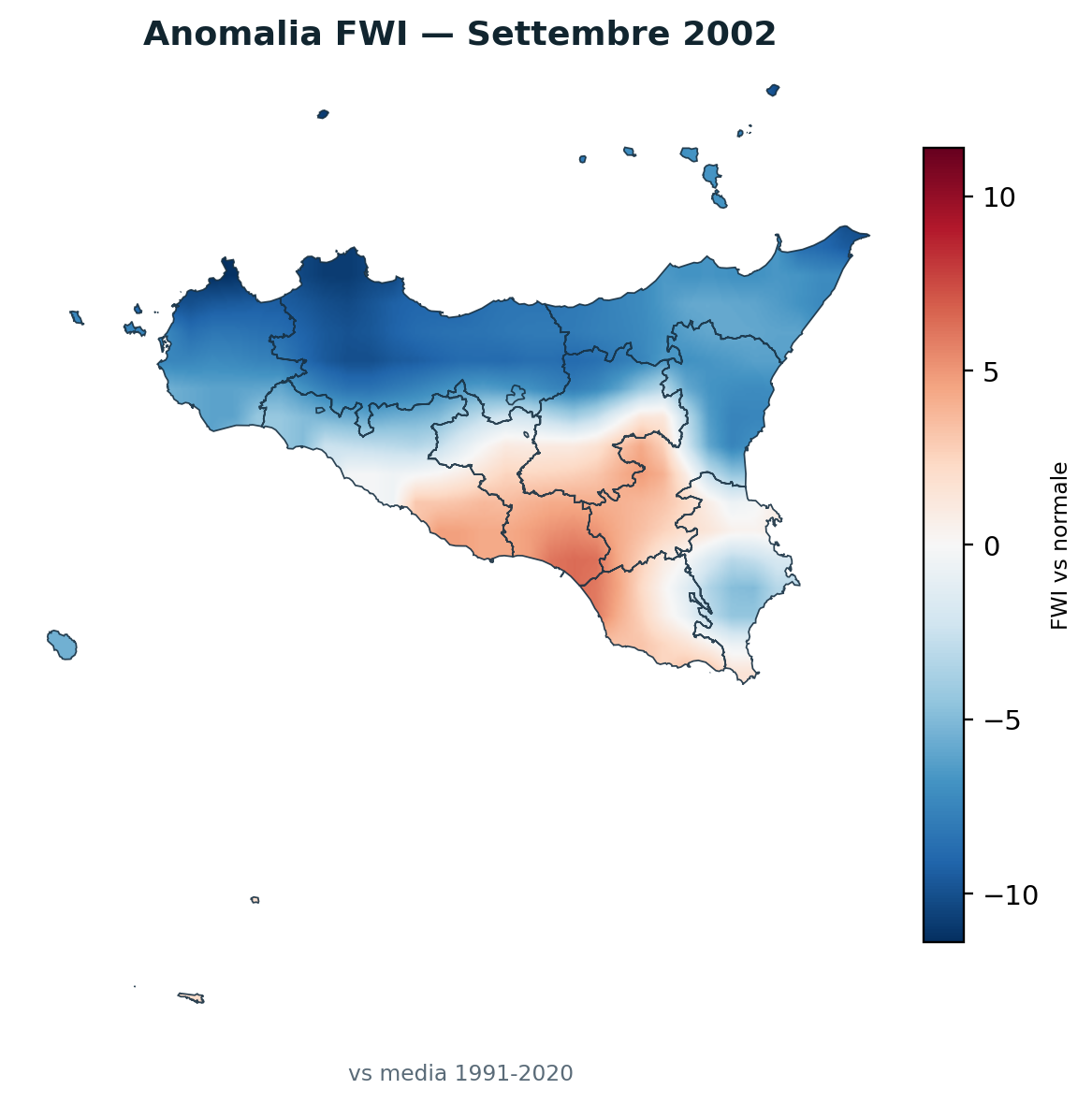 Anomalia vs normale Settembre 2002