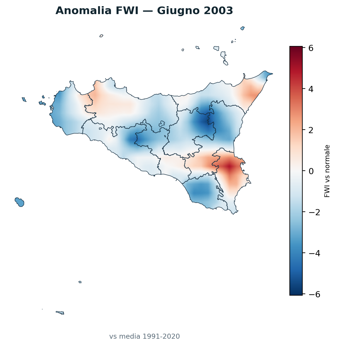 Anomalia vs normale Giugno 2003