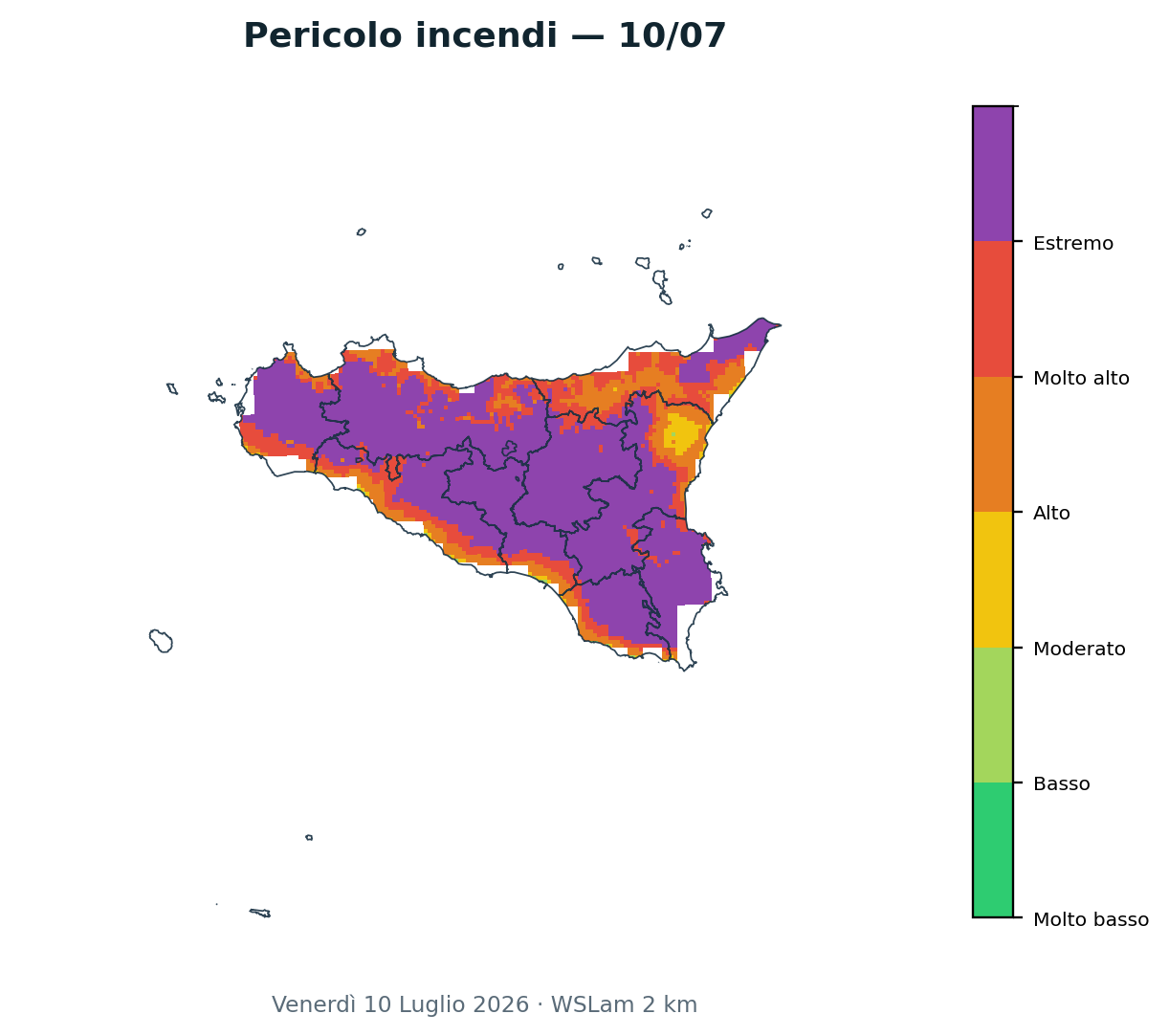 Pericolo incendi 10/07