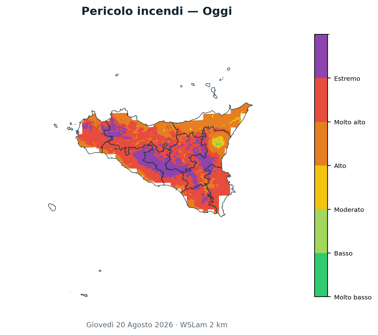 Pericolo incendi 20/08