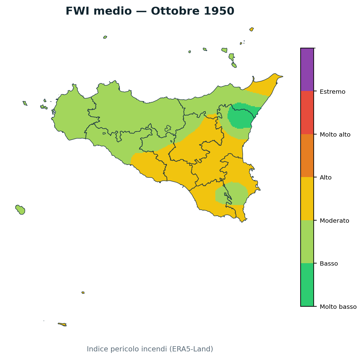 FWI mensile Ottobre 1950