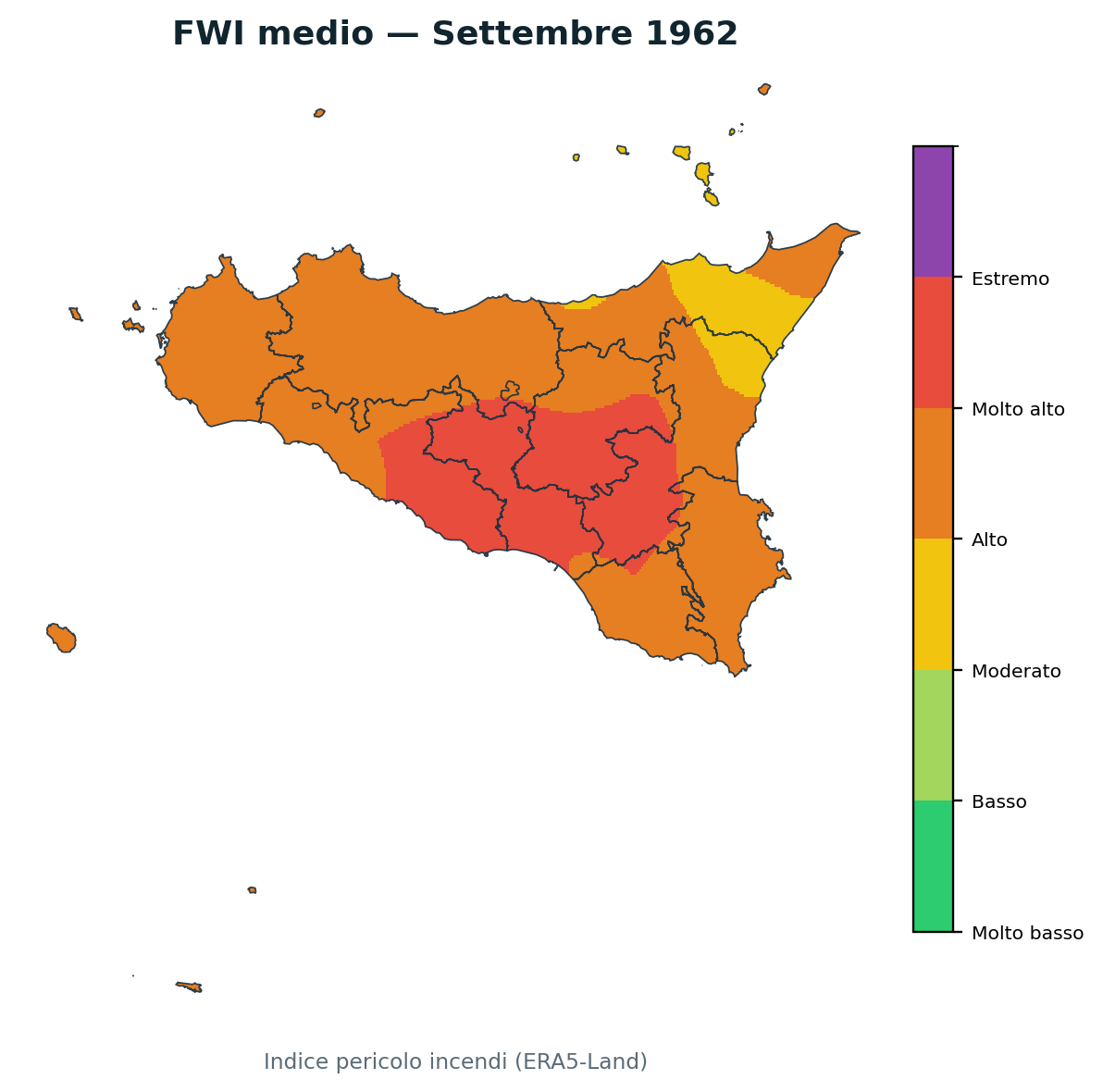 FWI mensile Settembre 1962