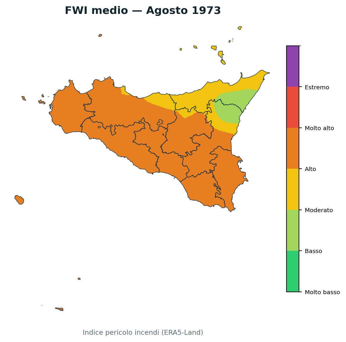 FWI mensile Agosto 1973