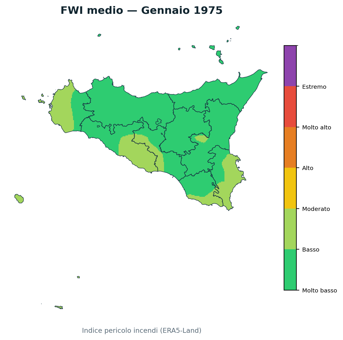 FWI mensile Gennaio 1975
