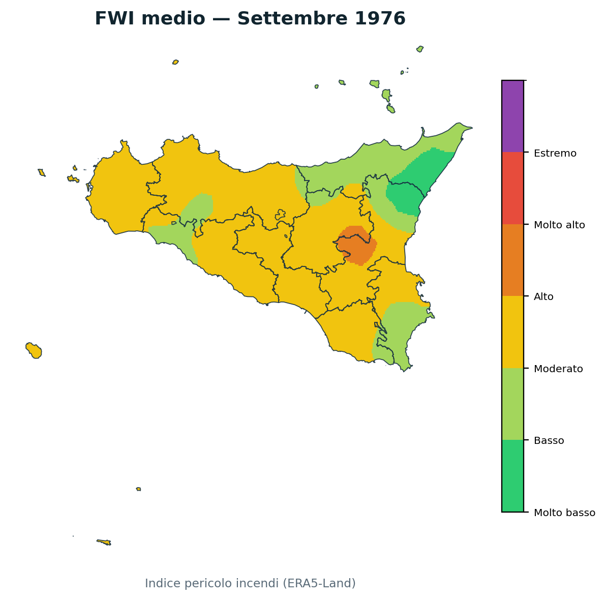FWI mensile Settembre 1976