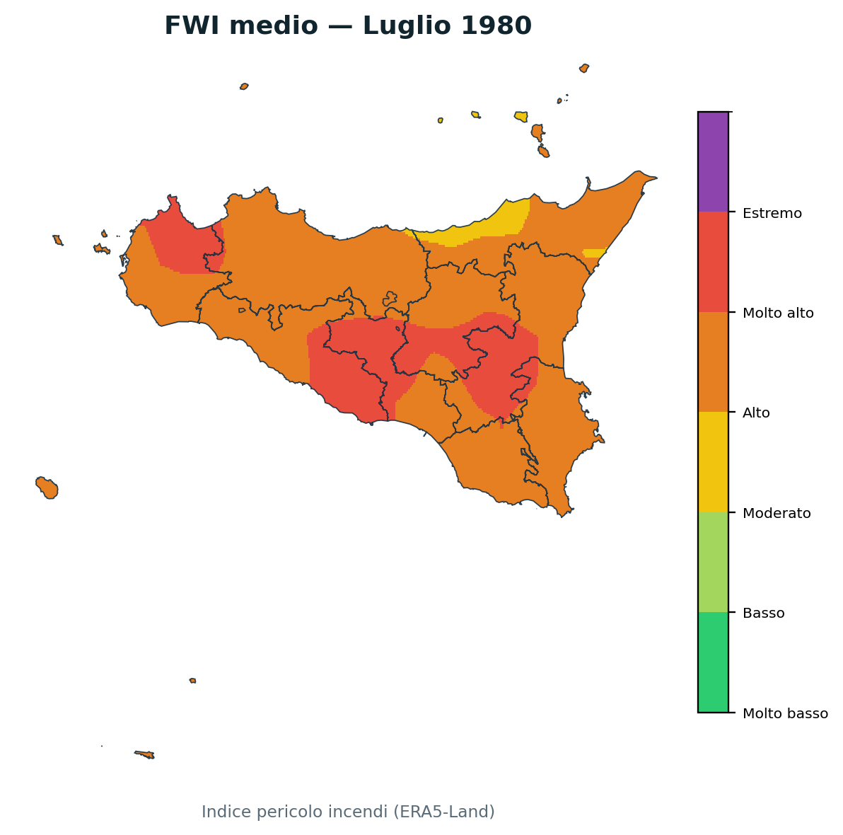 FWI mensile Luglio 1980