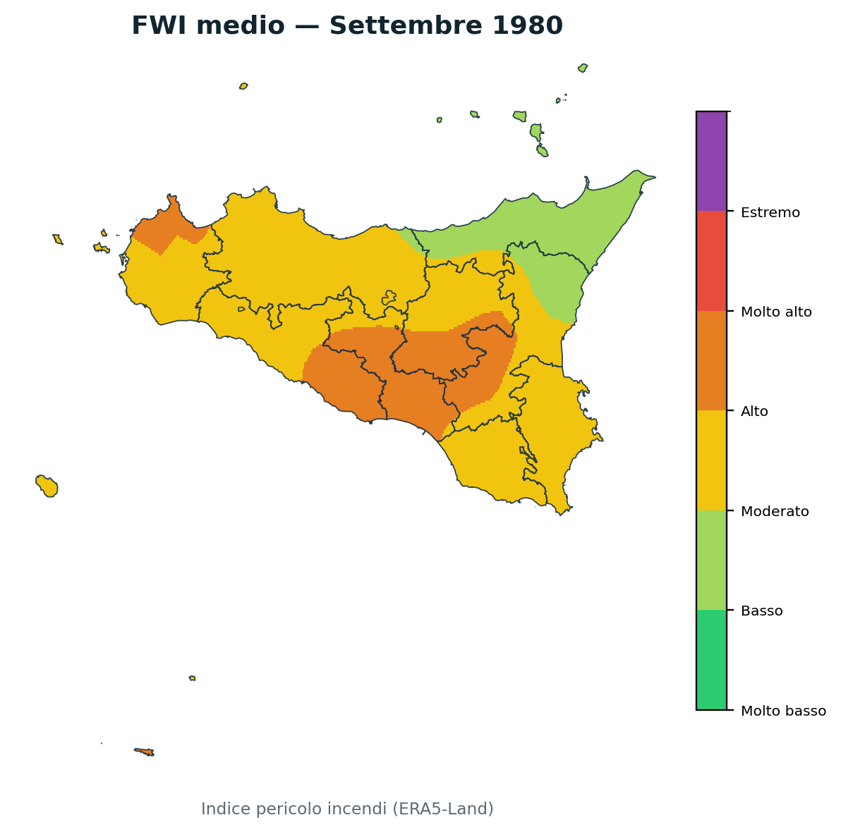 FWI mensile Settembre 1980