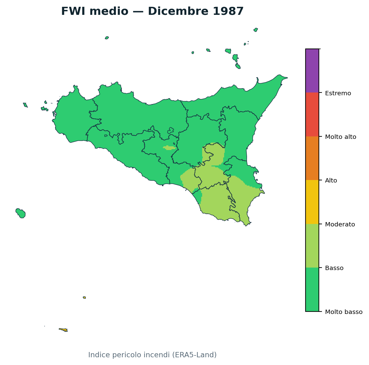 FWI mensile Dicembre 1987
