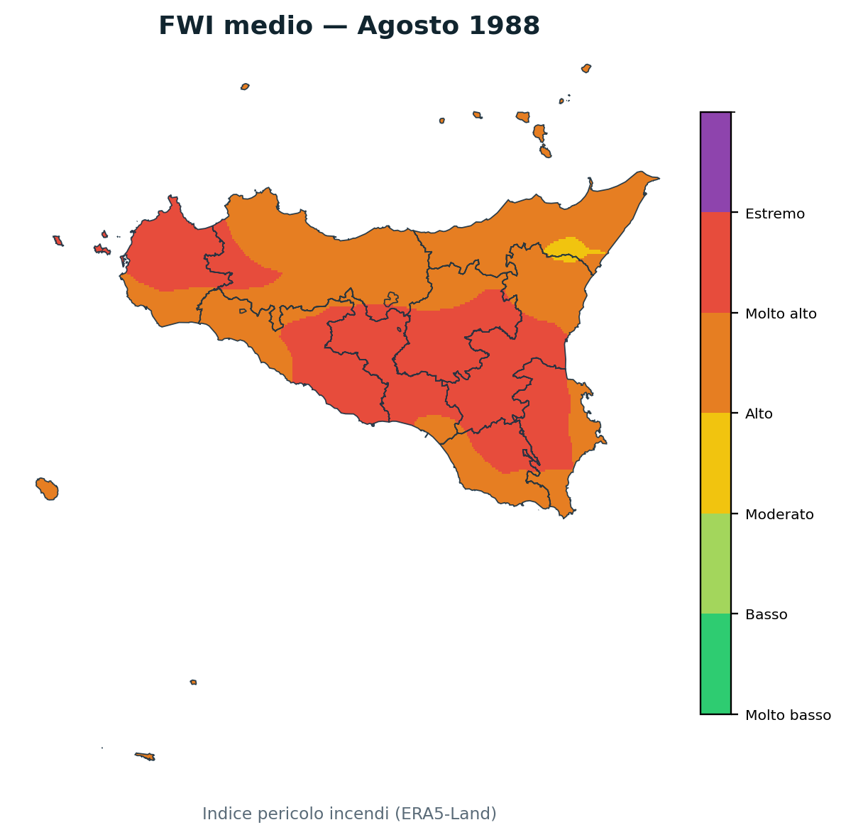 FWI mensile Agosto 1988