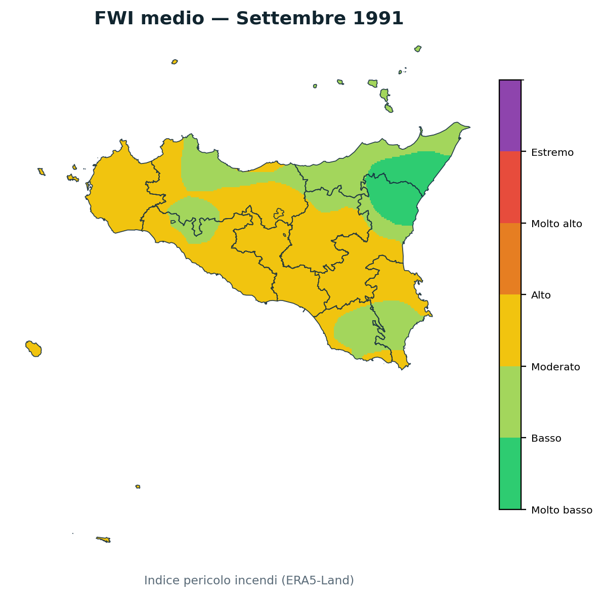 FWI mensile Settembre 1991
