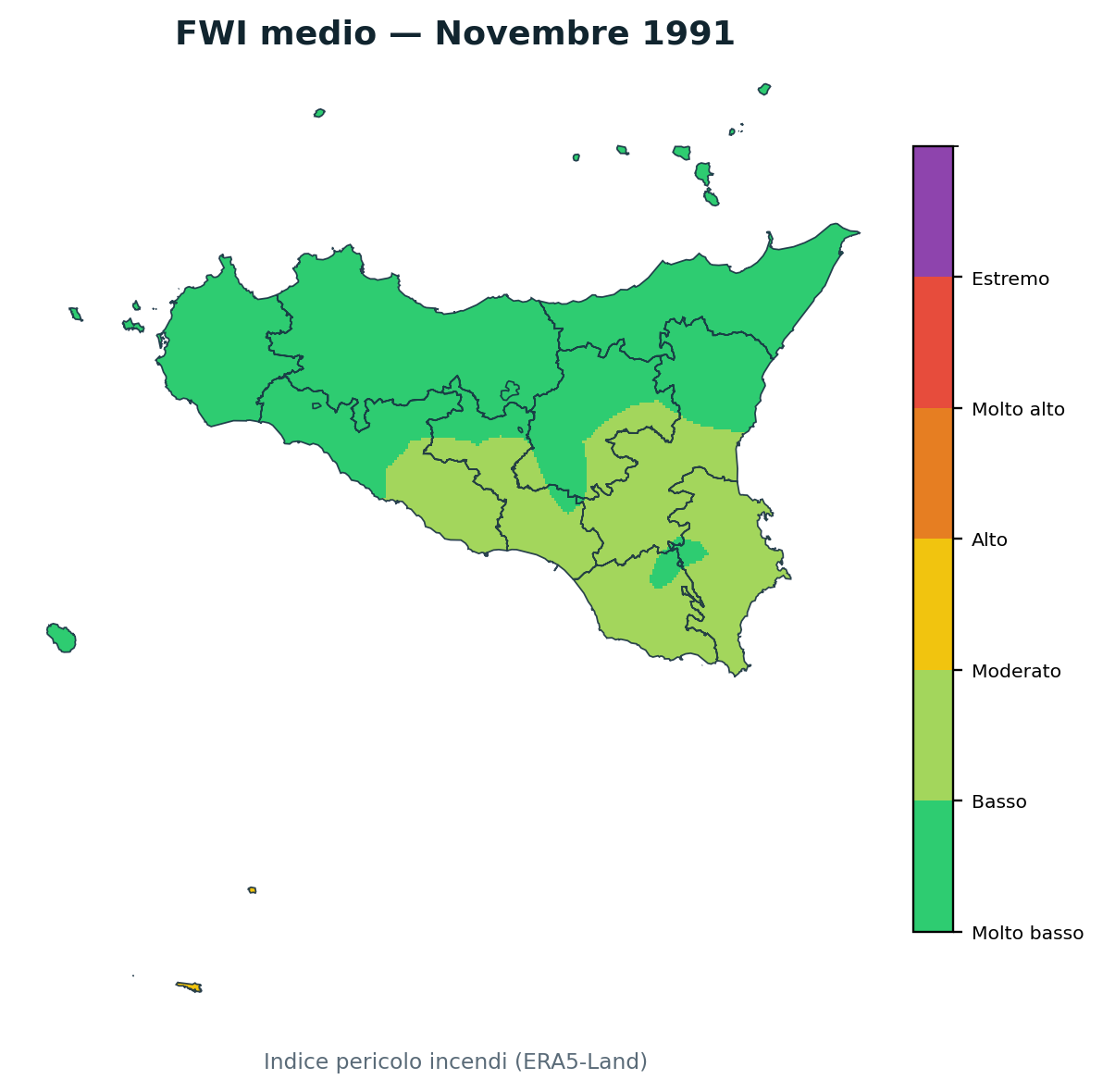FWI mensile Novembre 1991