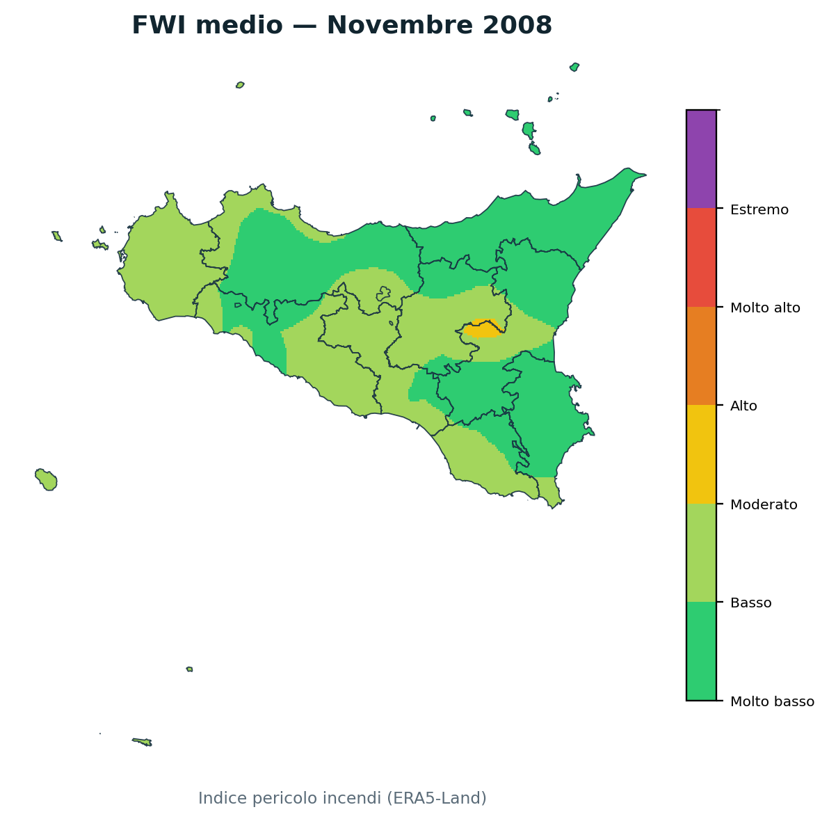 FWI mensile Novembre 2008