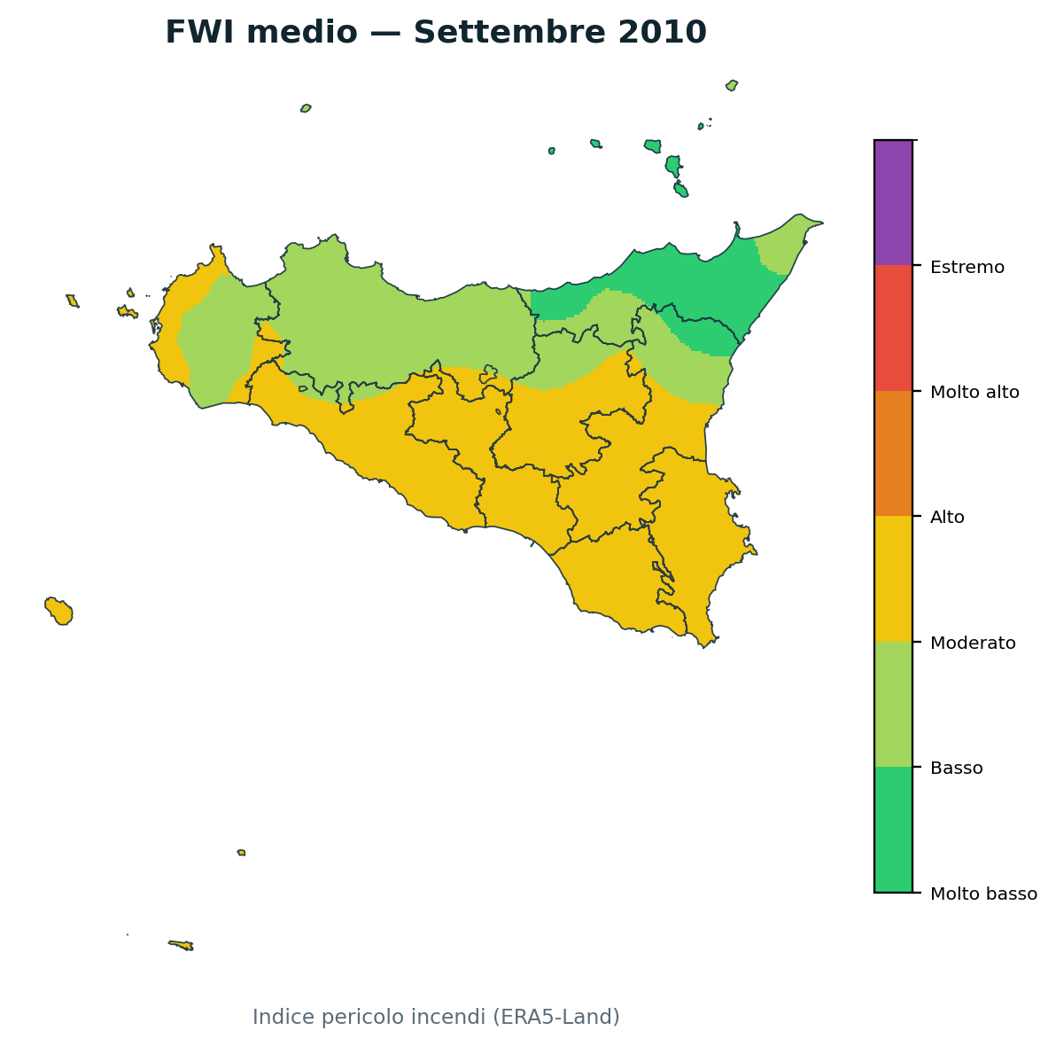 FWI mensile Settembre 2010